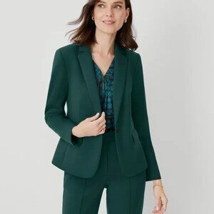 Ann Taylor The Perfect One Button Blazer In Double Knit, Size 14 | NWOT